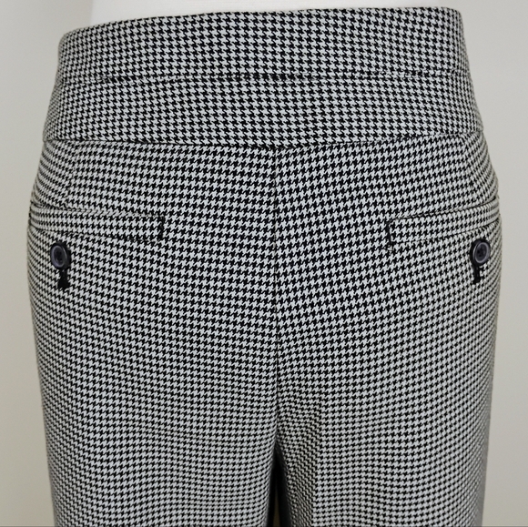Ann Taylor Loft Original Dress Pants Size 10 Houndstooth Mid Rise Office Career - Picture 11 of 16